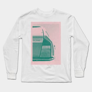 Citroen CX 2000 / Vintage Styled Duotone Art Print Long Sleeve T-Shirt